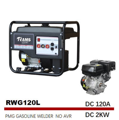 Μηχανή 120 Amp τύπος Λ βενζίνης 170F γεννητριών 2kw PMG οξυγονοκολλητών αναστροφέων
