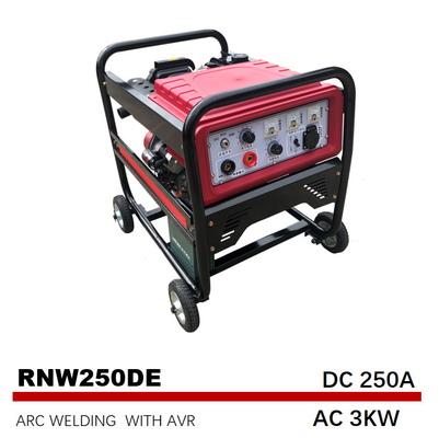 Διέγερση Electric Start Diesel Welding Generators 192F Ονομαστική ισχύς AC 3kw
