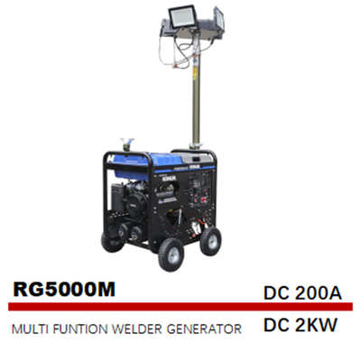5000W 50Hz 4 στην πολυ γεννήτρια πύργων φωτισμού αεροσυμπιεστών οξυγονοκολλητών λειτουργίας Ι