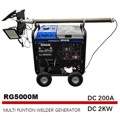 5000W 50Hz 4 στην πολυ γεννήτρια πύργων φωτισμού αεροσυμπιεστών οξυγονοκολλητών λειτουργίας Ι